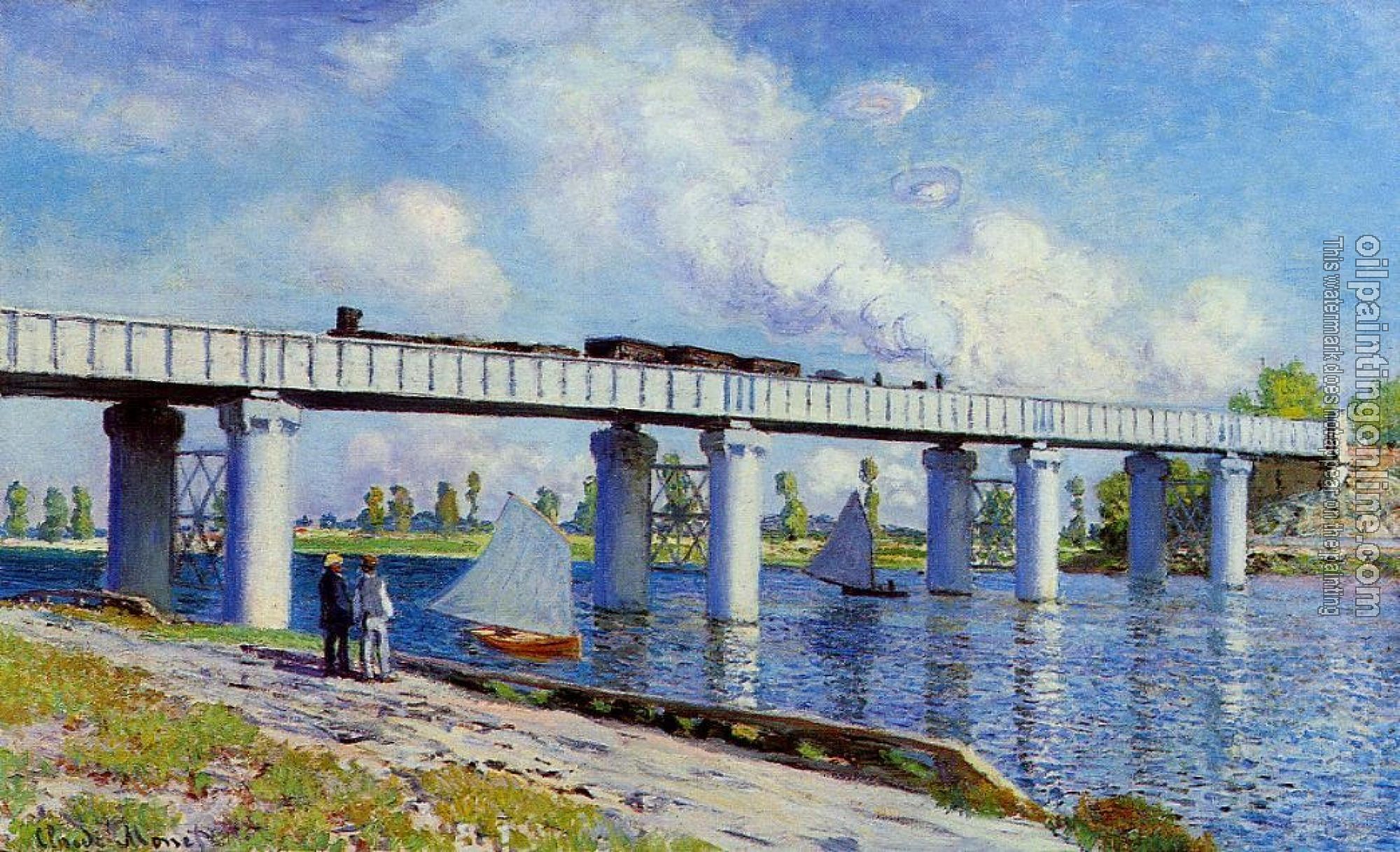 Monet, Claude Oscar - The Railroad Bridge at Argenteuil